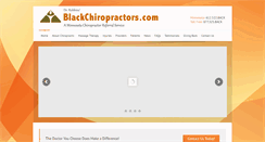 Desktop Screenshot of blackchiropractors.com