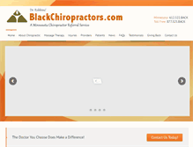 Tablet Screenshot of blackchiropractors.com